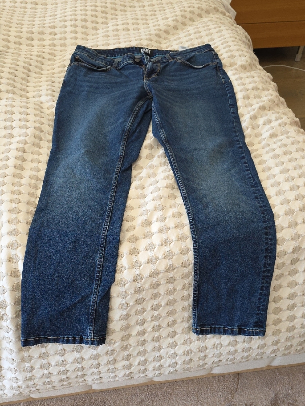 DKNY Indigo Blue Denim Straight Leg Jeans